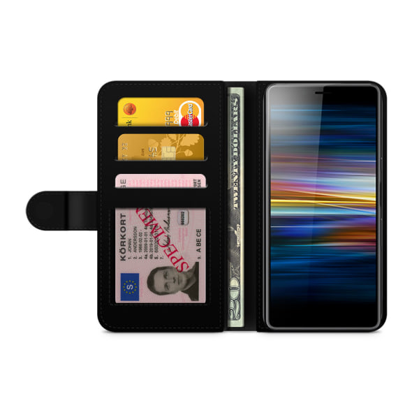 Bjornberry Plånboksfodral Sony Xperia L3 - Abstrakt Katt