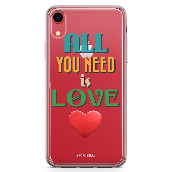 Bjornberry Hybrid Skal iPhone XR  - All You Need Is Love