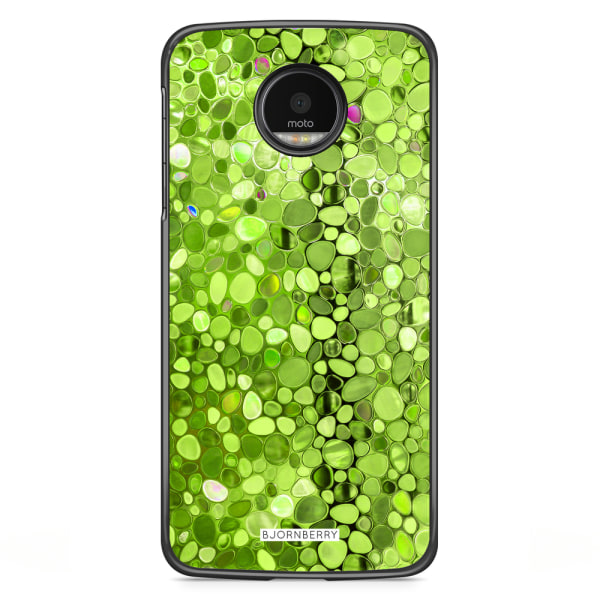 Bjornberry Skal Motorola Moto G5S Plus - Stained Glass Grön