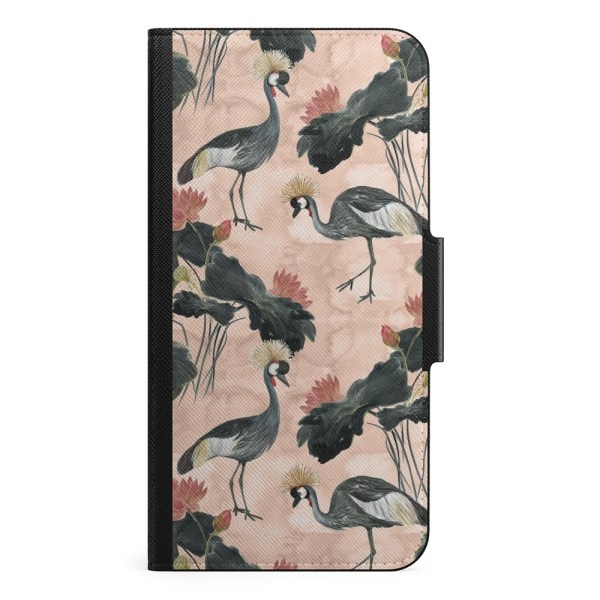 Naive iPhone 13 Mini Plånboksfodral - Crowned Bird