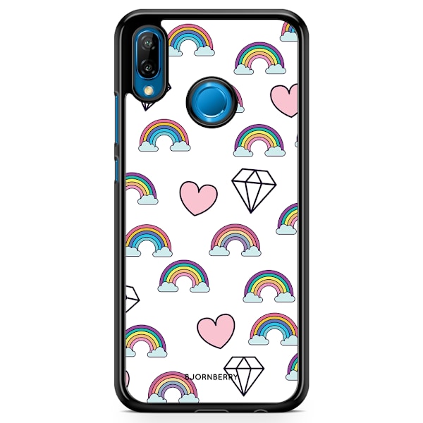 Bjornberry Skal Huawei P20 Lite - Regnbågar Diamanter