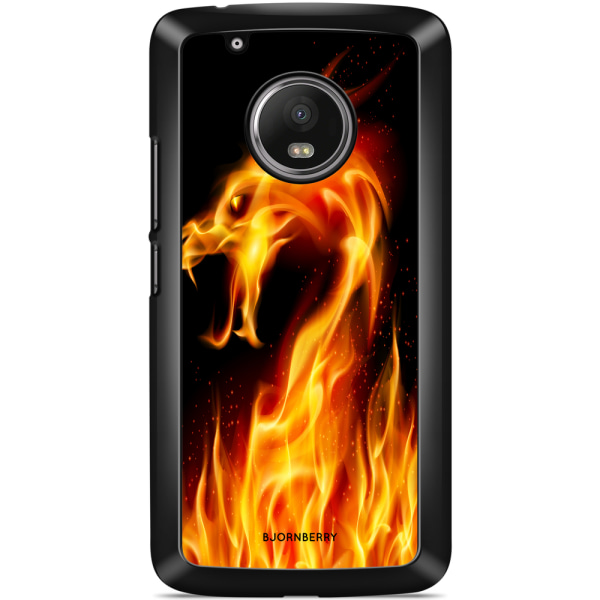 Bjornberry Skal Moto G5 Plus - Flames Dragon