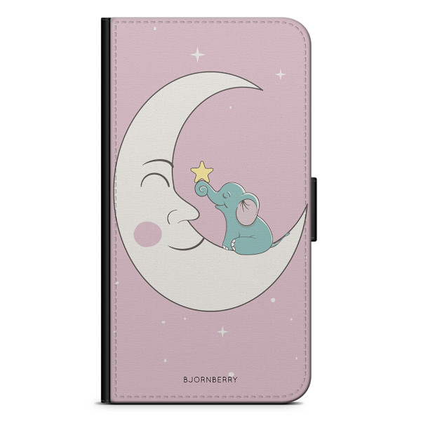 Bjornberry Plånboksfodral OnePlus 7 - Elefant Måne