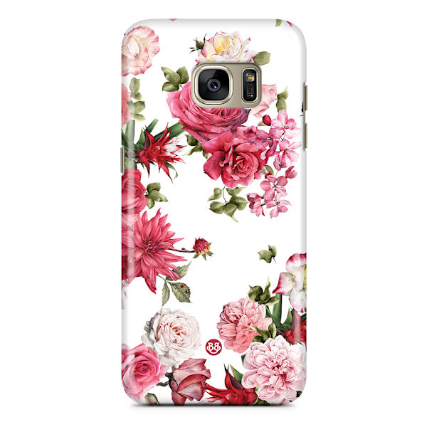 Bjornberry Samsung Galaxy S7 Premium Skal - White Roses