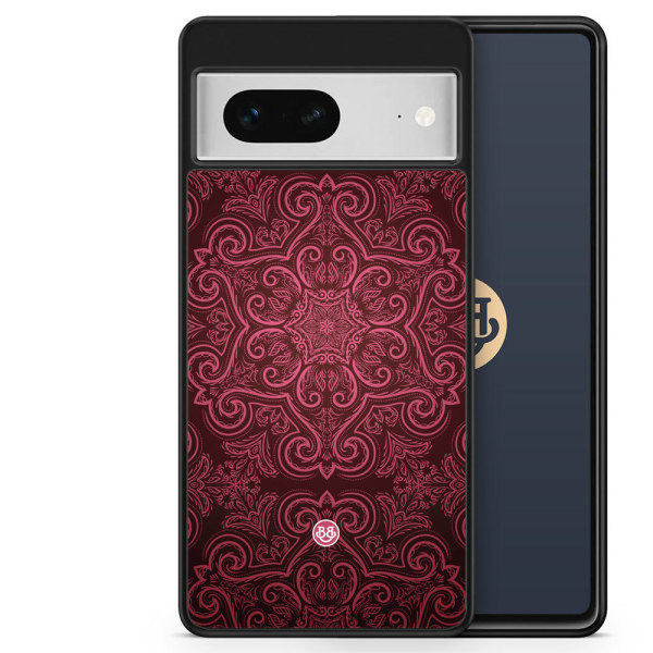 Bjornberry Skal Google Pixel 7 - Röd Retromönster