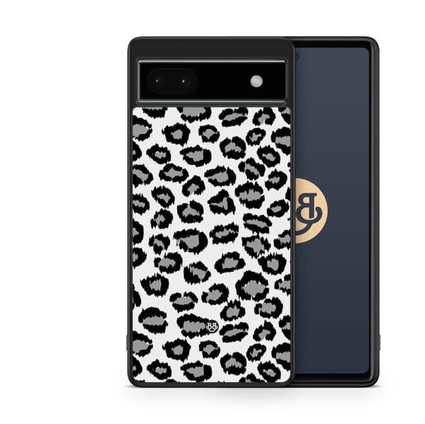 Bjornberry Skal Google Pixel 6a - Grå Leopard