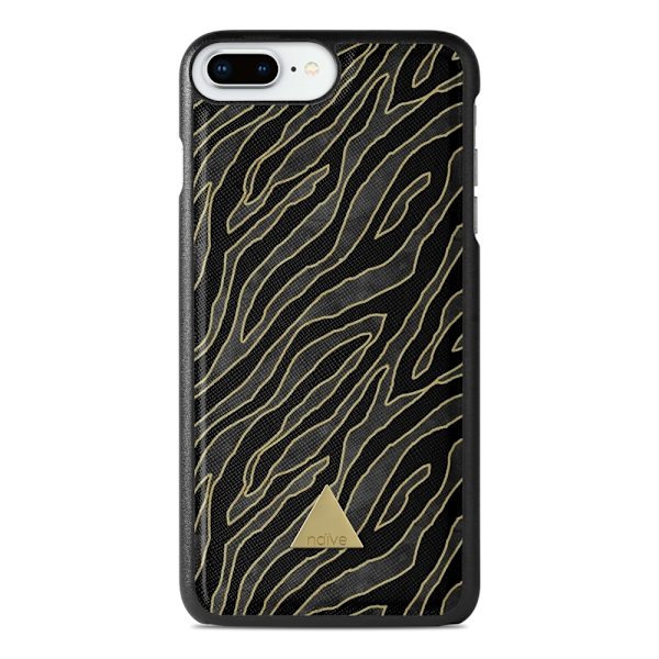 Naive iPhone 8 Plus Skal - Golden Zebra