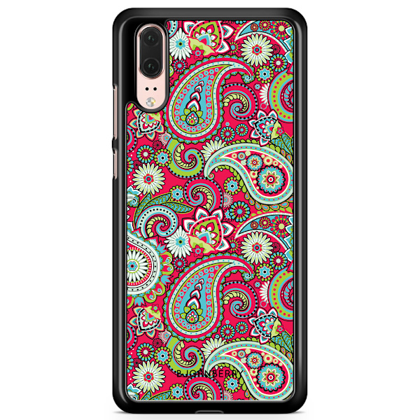 Bjornberry Skal Huawei P20 - Röd Paisley