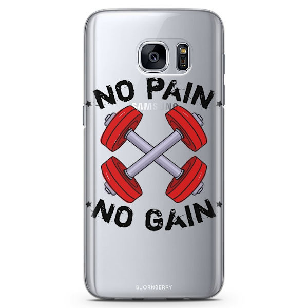 Bjornberry Samsung Galaxy S6 Edge TPU Skal -No Pain No Gain