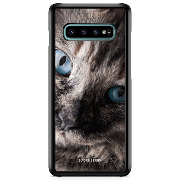 Bjornberry Skal Samsung Galaxy S10 Plus - Katt Blå Ögon