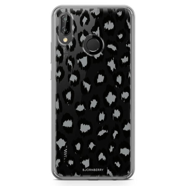 Bjornberry Hybrid Skal Huawei P20 Lite - Grå Leopard