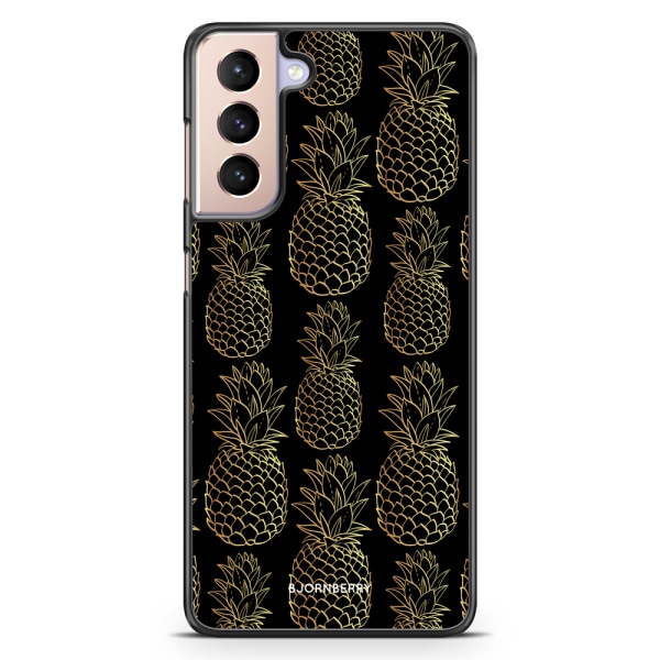 Bjornberry Skal Samsung Galaxy S21 - Guldiga Ananas