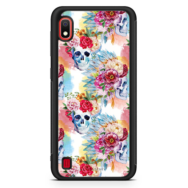 Bjornberry Skal Samsung Galaxy A10 - Dödskallar & Blommor