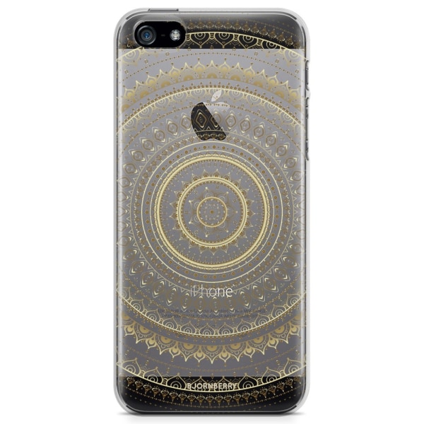 Bjornberry iPhone 5/5S/SE TPU Skal - Guld Mandala