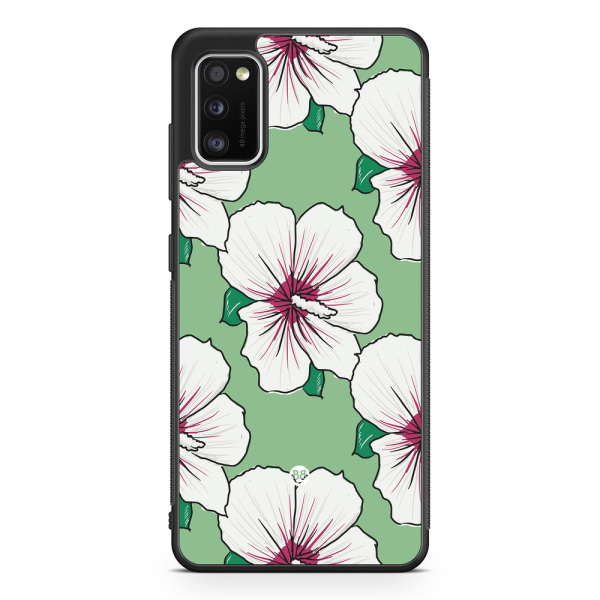 Bjornberry Skal Samsung Galaxy A41 - Gräddvita Blommor