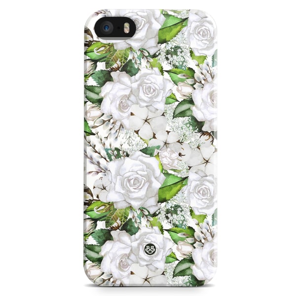 Bjornberry iPhone 5/5s/SE Premium Skal - White Floral