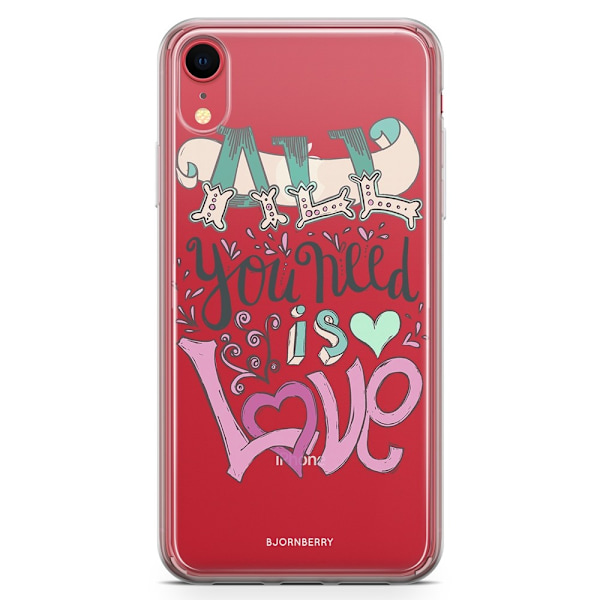 Bjornberry Hybrid Skal iPhone XR  - All You Need Is Love
