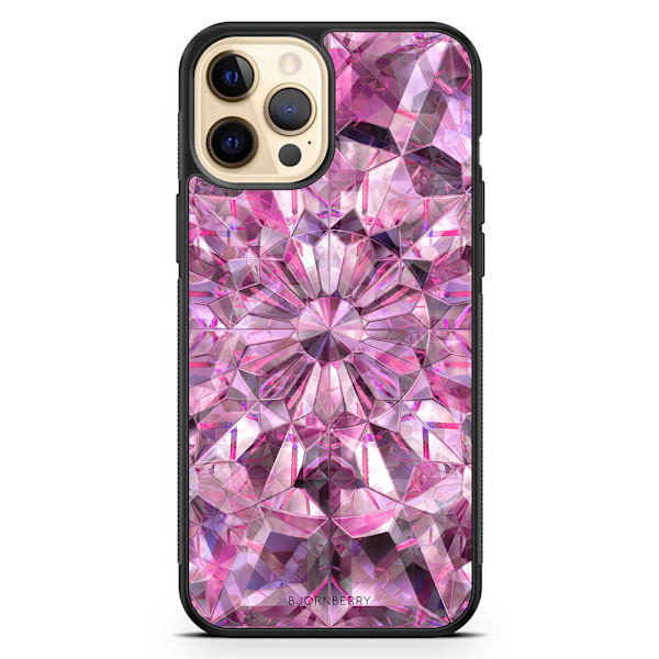 Bjornberry Hårdskal iPhone 12 Pro Max - Rosa Kristaller