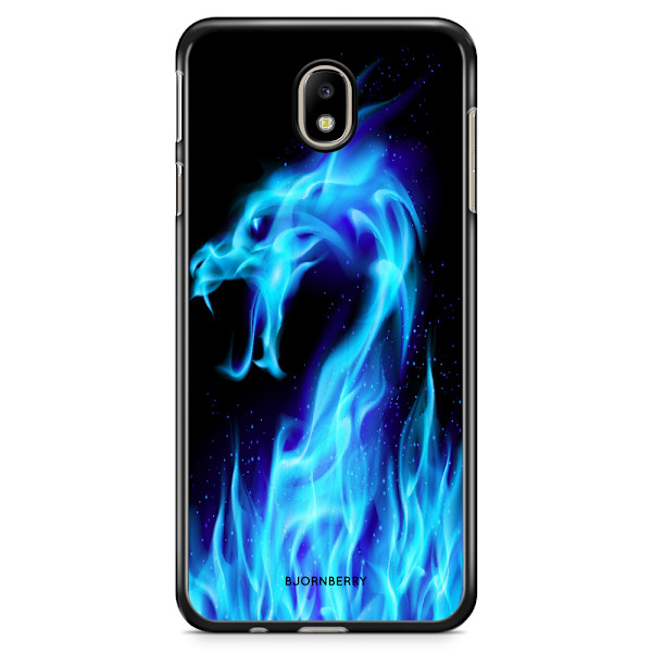 Bjornberry Skal Samsung Galaxy J3 (2017) - Blå Flames Dragon