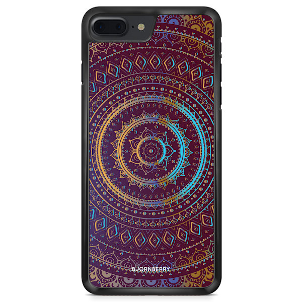 Bjornberry Skal iPhone 8 Plus - Lila/Guld Mandala
