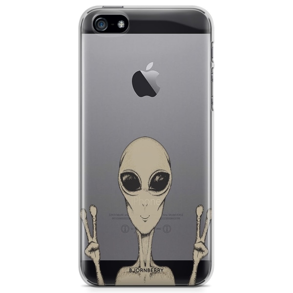 Bjornberry iPhone 5/5S/SE TPU Skal - Peace Alien