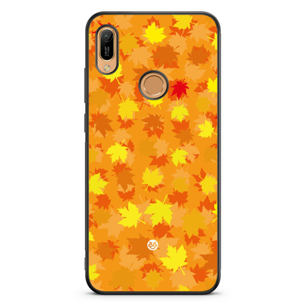 Bjornberry Skal Huawei Y6 2019 - Orange/Röda Löv