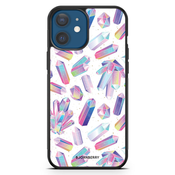 Bjornberry Hårdskal iPhone 12 Mini - Kristaller Regnbåge
