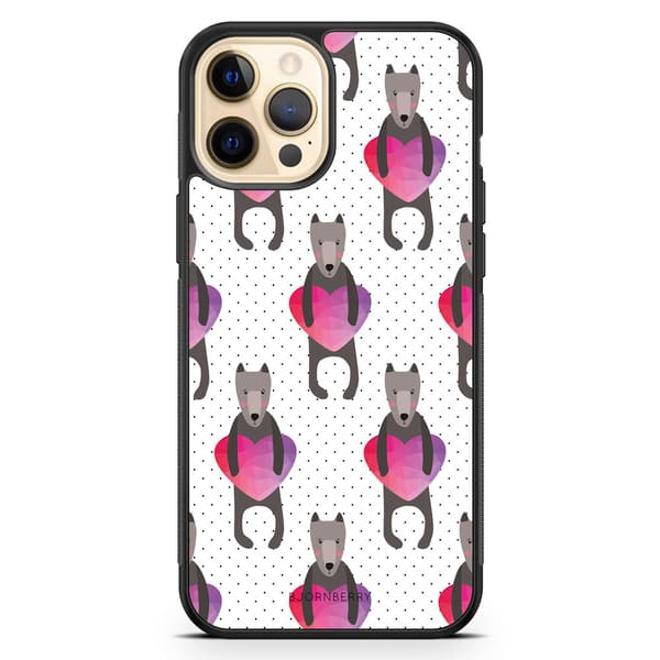 Bjornberry Hårdskal iPhone 12 Pro Max - Hundar & Hjärtan