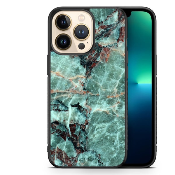 Bjornberry Skal iPhone 13 Pro - Grön Marmor