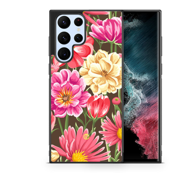 Bjornberry Skal Samsung Galaxy S23 Ultra -Sömlösa Blommor