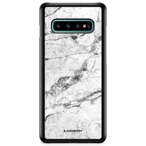 Bjornberry Skal Samsung Galaxy S10 Plus - Vit Marmor