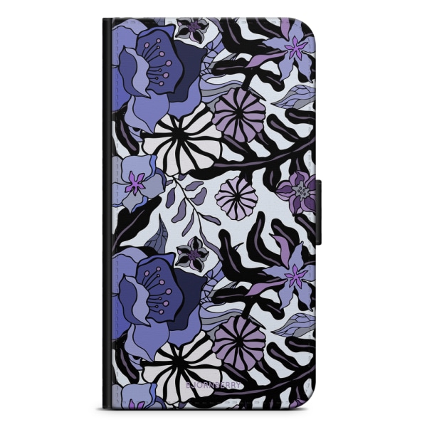 Bjornberry Plånboksfodral iPhone 7 - Lila Blommor