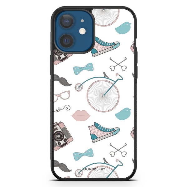 Bjornberry Hårdskal iPhone 12 Mini - Hipster Mönster