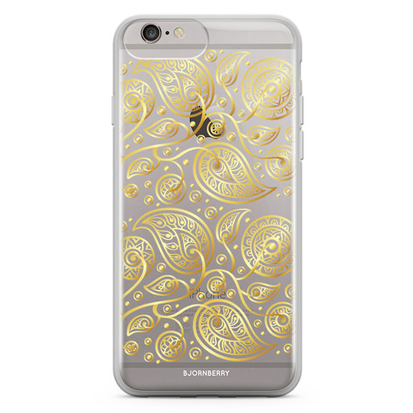 Bjornberry Skal Hybrid iPhone 6/6s Plus - Guld Blommor