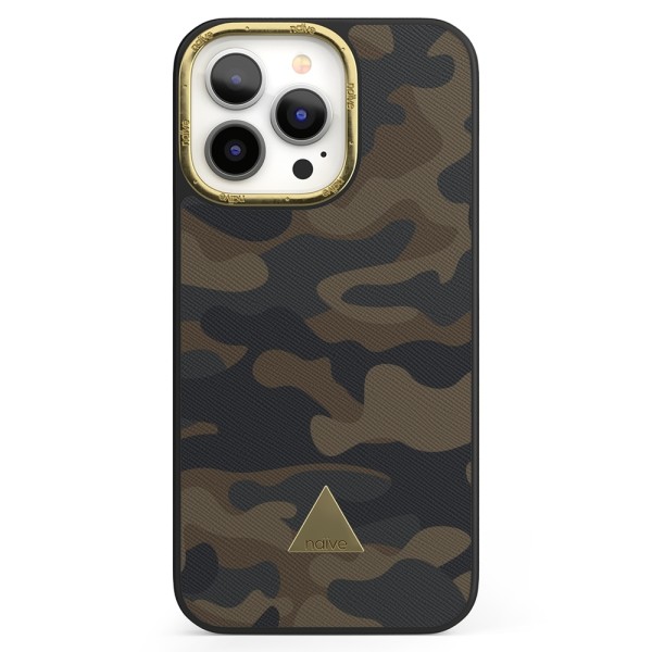 Naive iPhone 13 Pro Skal - Camouflage