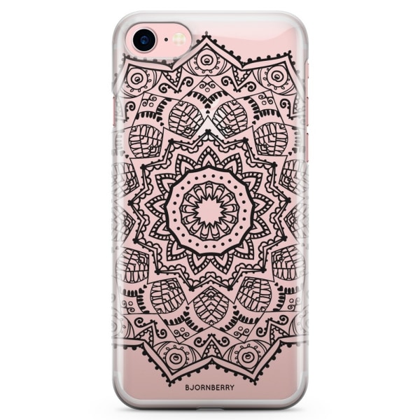 Bjornberry iPhone 7 TPU Skal - Svart Mandala