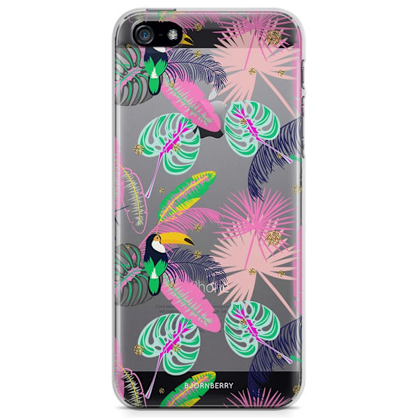 Bjornberry iPhone 5/5S/SE TPU Skal - Tropical Pattern