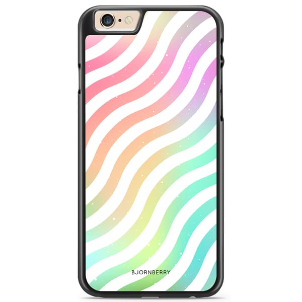 Bjornberry Skal iPhone 6 Plus/6s Plus - Vågig Regnbåge