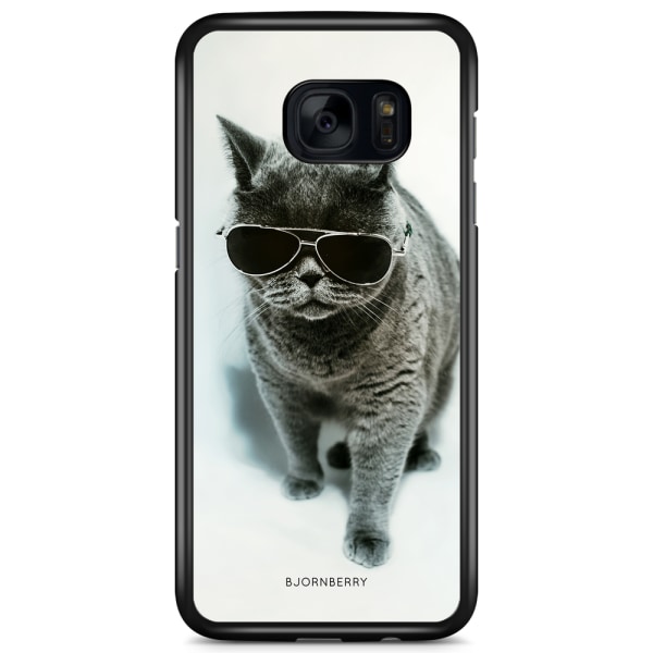 Bjornberry Skal Samsung Galaxy S7 - Katt Glasögon