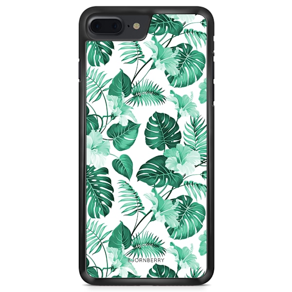 Bjornberry Skal iPhone 8 Plus - Blommor Turkos