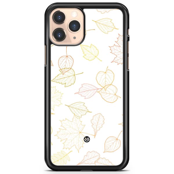 Bjornberry Hårdskal iPhone 11 Pro - Vit med Löv