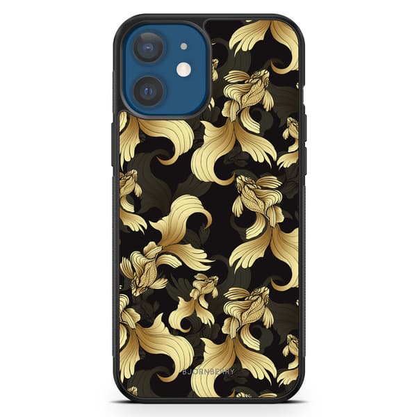 Bjornberry Hårdskal iPhone 12 Mini - Guldiga Fiskar