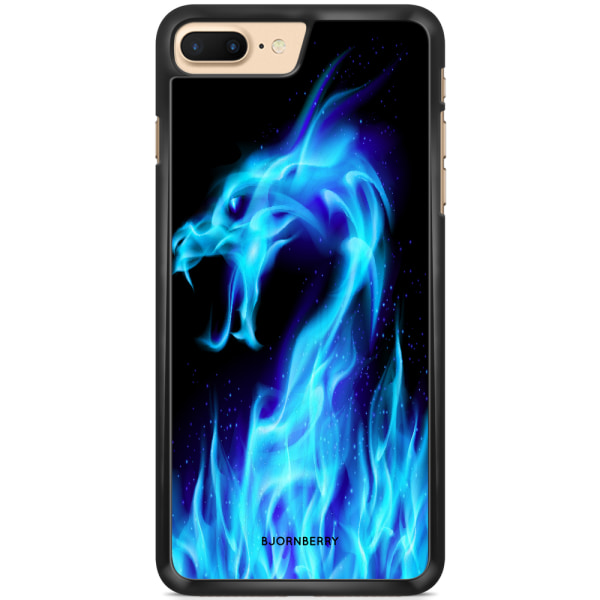 Bjornberry Skal iPhone 7 Plus - Blå Flames Dragon