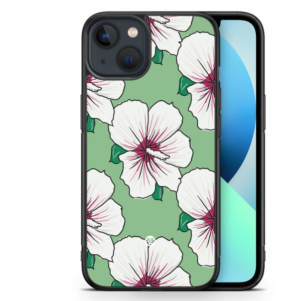 Bjornberry Skal iPhone 13 Mini - Gräddvita Blommor