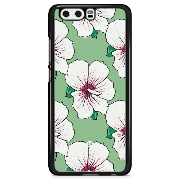 Bjornberry Skal Huawei P10 - Gräddvita Blommor