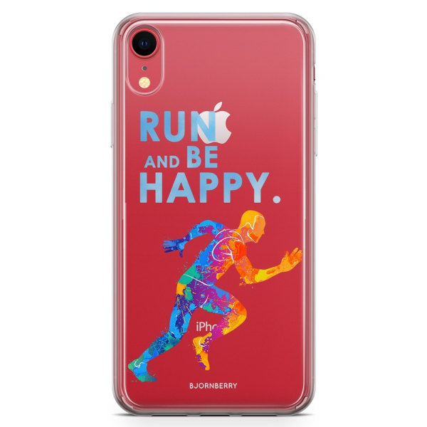 Bjornberry Hybrid Skal iPhone XR  - Run And Be Happy