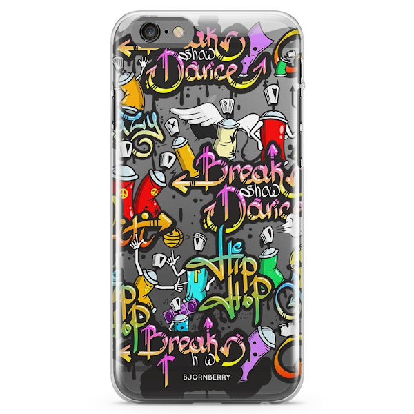Bjornberry iPhone 6 Plus/6s Plus TPU Skal - Graffiti
