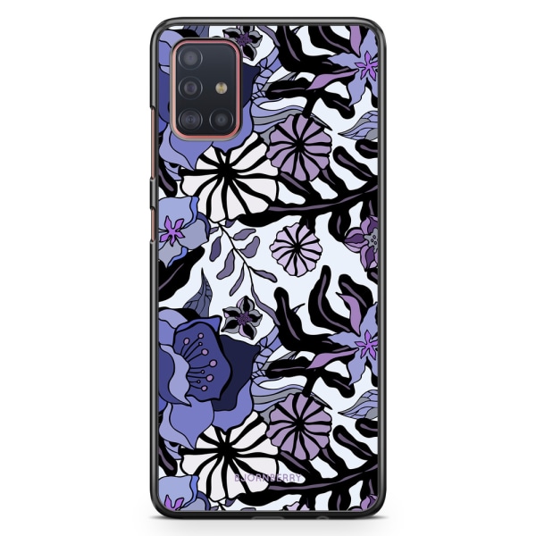 Bjornberry Skal Samsung Galaxy A51 - Lila Blommor