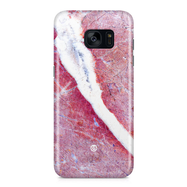 Samsung Galaxy S7 Edge Premium Skal - Rosa Marmor
