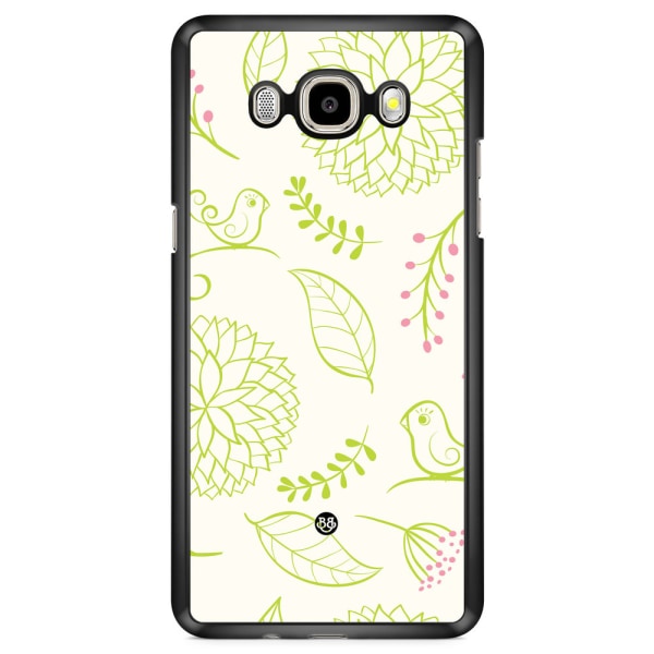 Bjornberry Skal Samsung Galaxy J7 (2016) - Blomster Grön